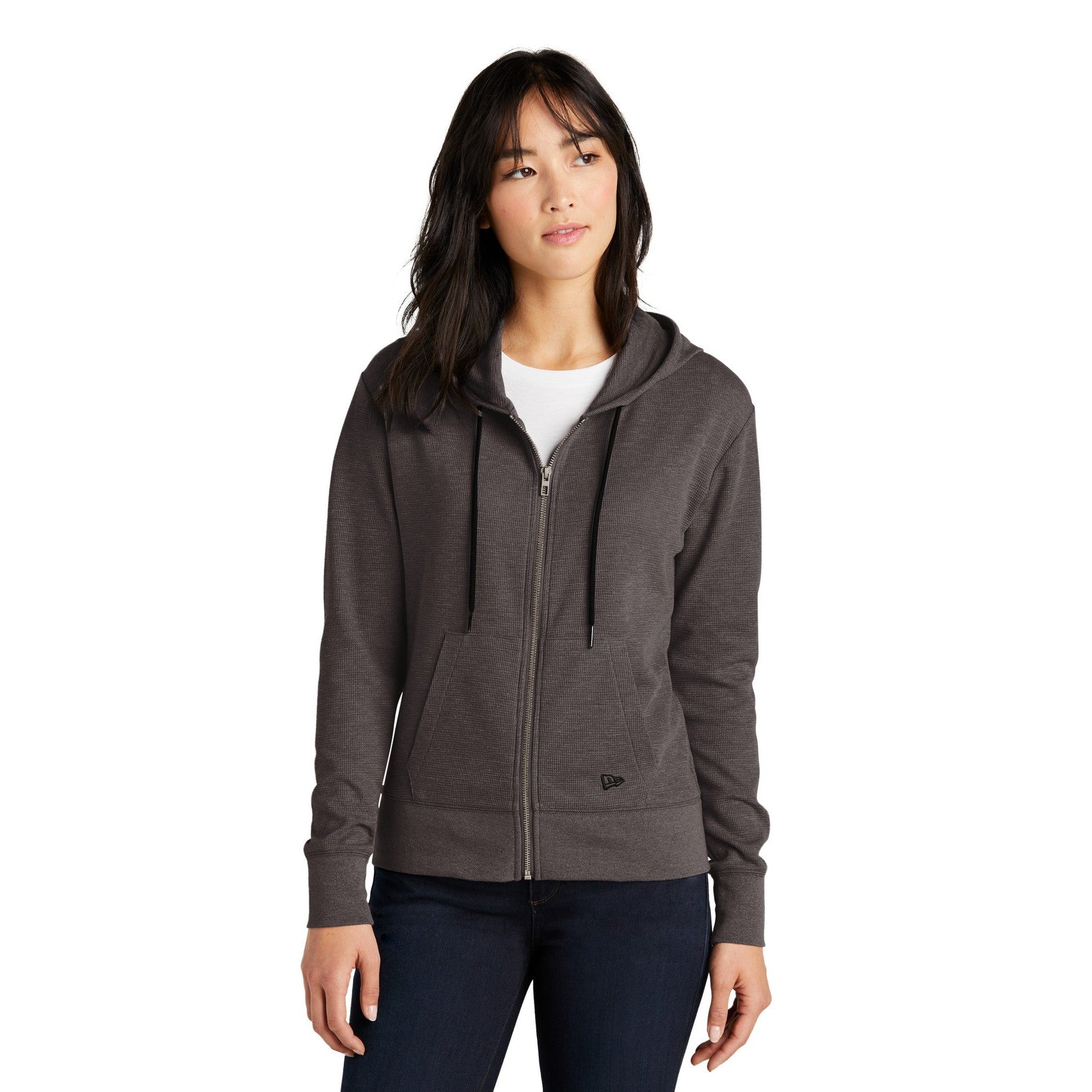New Era-New Era® Women's Thermal Full-Zip Hoodie LNEA141-MedTech-2
